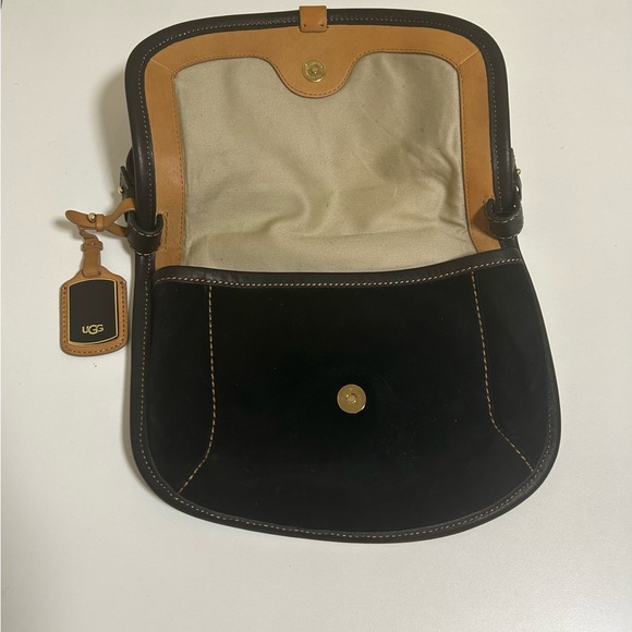 Ugg Black Suede Bag - Picture 3 of 7